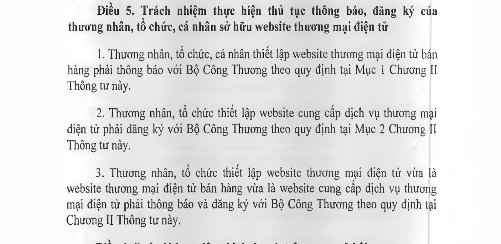 đăng ký website với bộ công thương