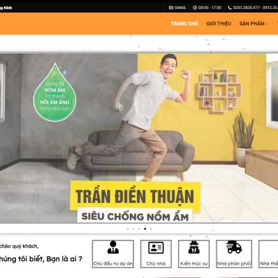 Thiết kế Website Vật tư Điền Thuận